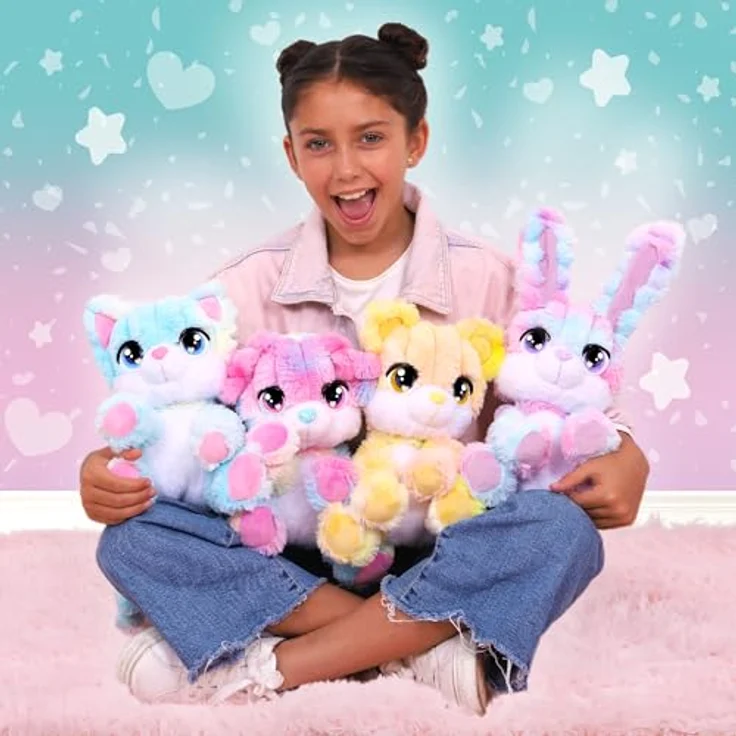 IMC TOYS Cotton Cutties Großer Baumwoll-Teddybär, 4 verschiedene Modelle in sanften Pastellfarben, Zufälliger Versand, One Size – Bild 6