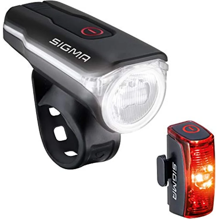 SIGMA SPORT - LED Fahrradlicht Set AURA 60 und INFINITY | StVZO zugelassenes, akkubetriebenes Vorderlicht und Rücklicht – Bild 2