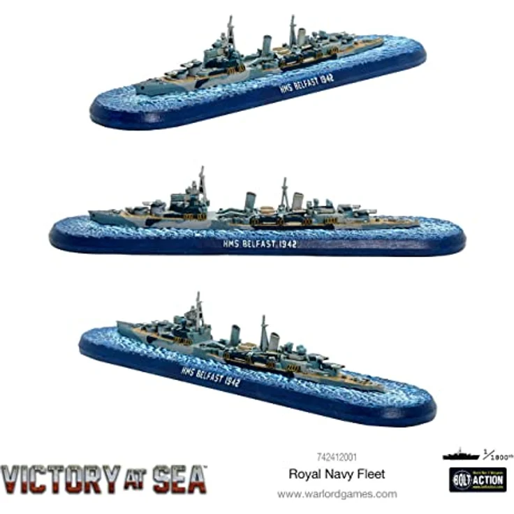 Warlord Games - Victory At Sea: Royal Navy Fleet Box - EN, Brettspiel - Englischsprachige Edition – Bild 5