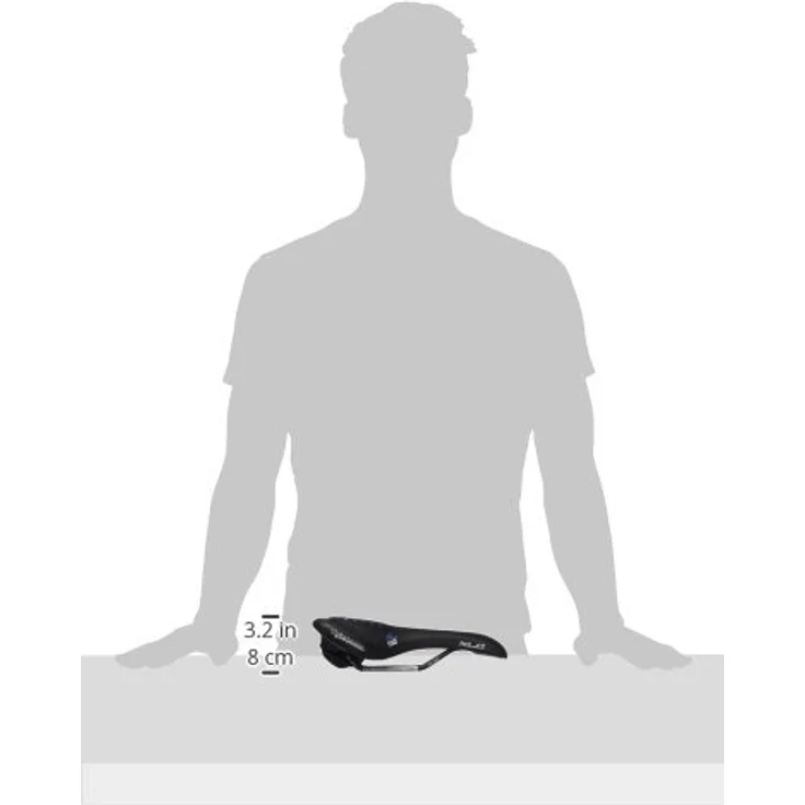 XLC Fahrradsattel MTB Globetrotter SA-G03 Sattel, Schwarz, 268x135m – Bild 2