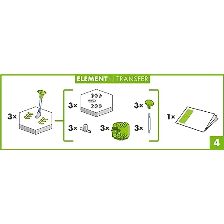Ravensburger GraviTrax Element Transfer - Zubehör für das Kugelbahnsystem. Kombinierbar mit allen GraviTrax Produktlinien, Starter-Sets, Extensions und Elements, Konstruktionsspielzeug ab 8 Jahren – Bild 4