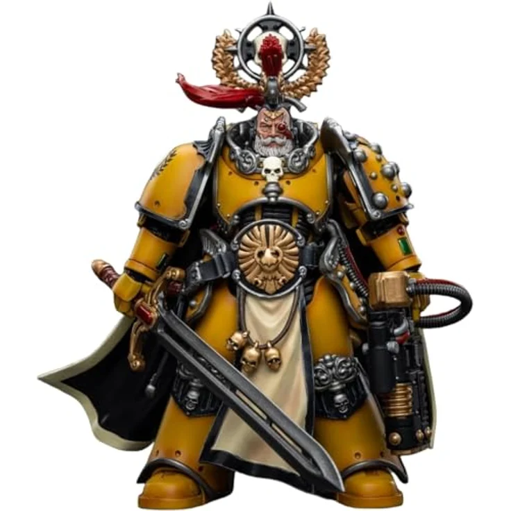 JOYTOY Warhammer 40K: Imperial Fists Legion Praetor Actionfigur im Maßstab 1:18 mit Power Sword, beweglich und detailreich – Bild 1