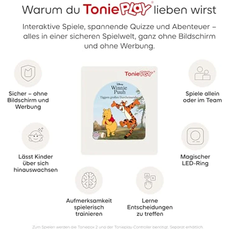 tonies Hörspiel Disney Winnie Puuh: Tiggers großes Durcheinander, interaktives Tonieplay Game für Kinder ab 3 Jahren mit Bilderbuch und Überraschungen – Bild 6