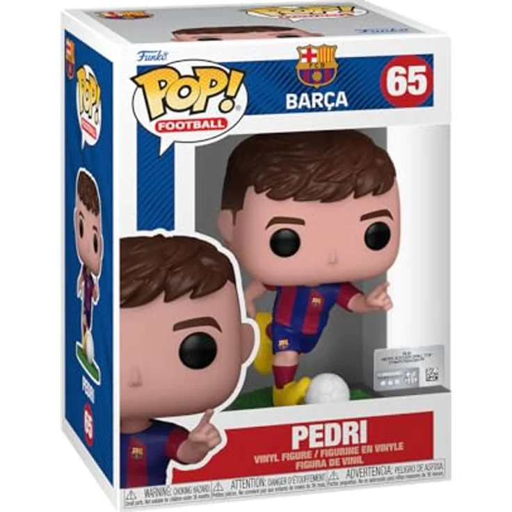 Funko POP! Football: Barcelona - Pedri Lopez - Barcelona FC - Vinyl-Sammelfigur - Geschenkidee - Offizielle Handelswaren - Spielzeug Für Kinder und Erwachsene - Sports Fans - Modellfigur Für Sammler - 9,5 cm (3,75 Zoll) - Premium Vinyl Material – Bild 1