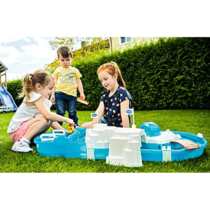 Aquaplay 'Waterplay Polar' Wasserstraße, 106 cm x 65 cm x 25 cm, inkl. 1 Containerboot, 2 Spielfiguren – Bild 15