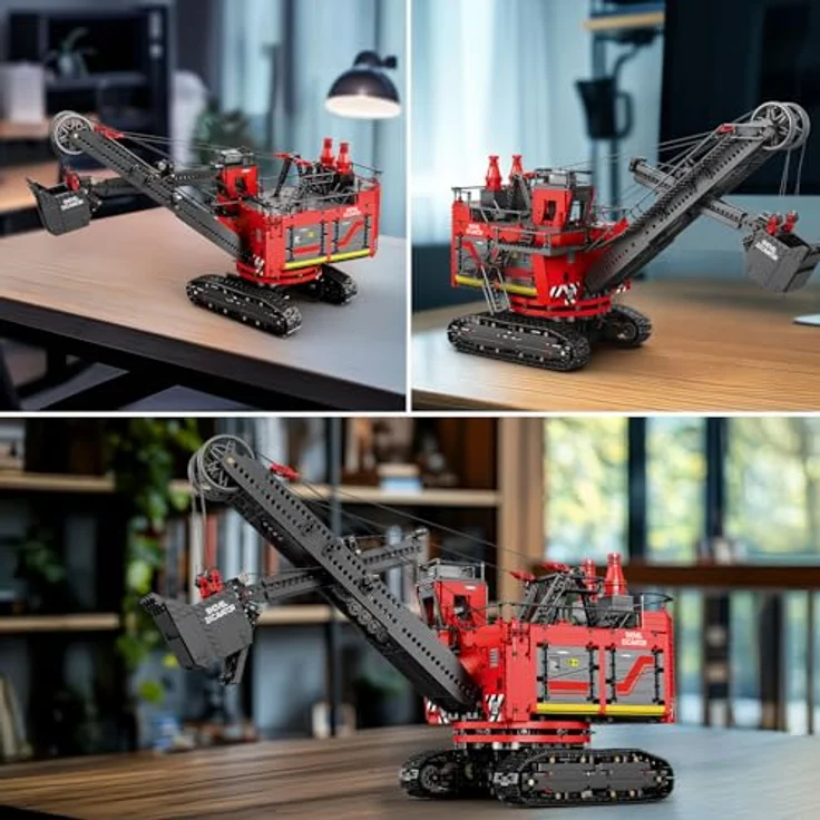 Reobrix RC-Bagger-Bausteinset 22014, APP- und ferngesteuertes Konstruktionsspielzeug mit 2688 Teilen, 360° drehbare Kabine, ideal für Erwachsene und Kinder ab 14 Jahren – Bild 3