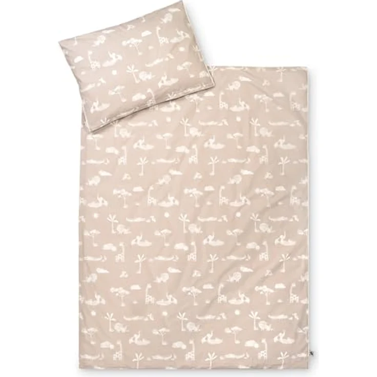Julius Zöllner Bettwäsche Organic Jungle Dream, Kinderbettwäsche Set 100x135 cm und 40x60 cm, schadstoffgeprüft nach OEKO-TEX, hautfreundlich und atmungsaktiv – Bild 1