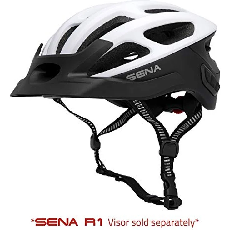 Sena R1 der Smarte Fahrradhelm (Matte White, L) – Bild 3