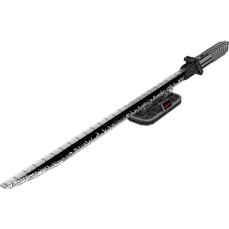 Mould King 10138 Darksaber Bausatz, 885+ Teile mit Beleuchtung und Ständer, schwarzes Schwertmodell für kreatives Cosplay und Technik-Lernen – Bild 2