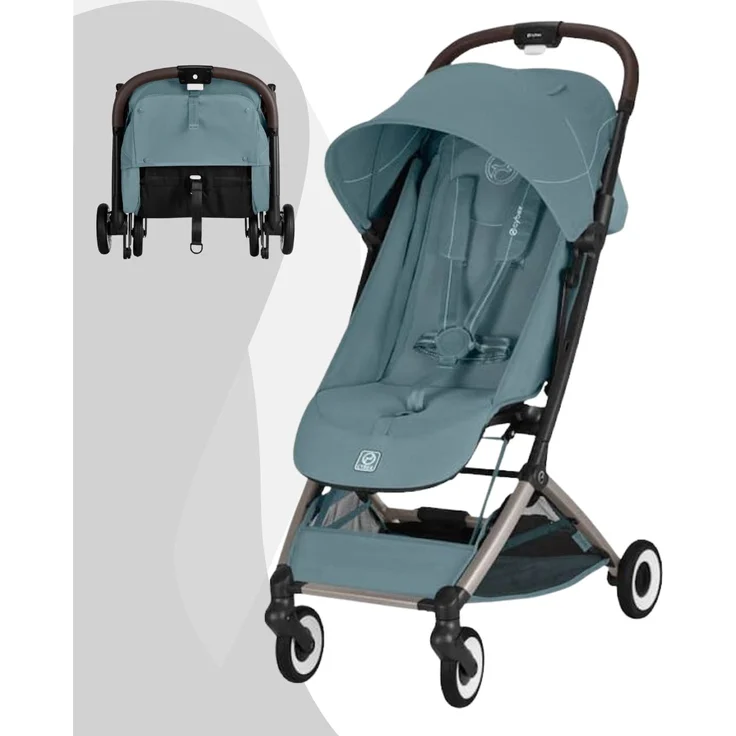 Cybex Orfeo Buggy 2026, handgepäcktauglich, für Kinder von Geburt bis 22 kg, Stormy Blue