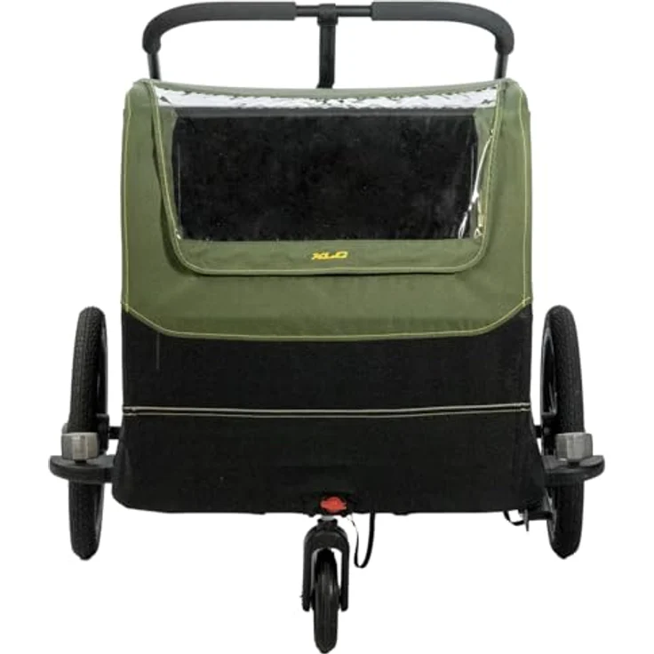 XLC Fahrrad-Hundeanhänger Dog Medium BS-C12, faltbarer Fahrradanhänger mit Insekten- und Wetterschutzdach, max. 25 kg belastbar, inkl. Buggyrad und Sicherheitseinrichtungen – Bild 5