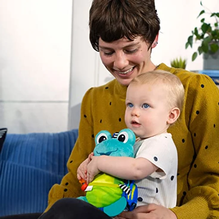 Baby Einstein Neptune, sensorisches Kuscheltier mit Plüschaktivität, knisternde Geräusche und kontrastreiche Farben, abwischbar – Bild 2