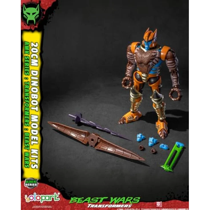 Yolopark Transformers: Beast Wars AMK Series Plastic Model Kit Dinobot, 20 cm, detailgetreue Nachbildung und einfache Montage – Bild 12