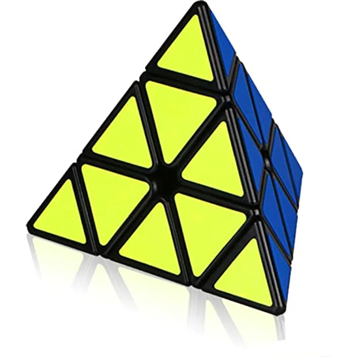 EACHHAHA 3x3 Zauberwürfel Pyramide, Speed Cube mit Stahlkugelpositionierung, hochpräzise und stabil, ideal für Wettbewerbe und Geschenkideen