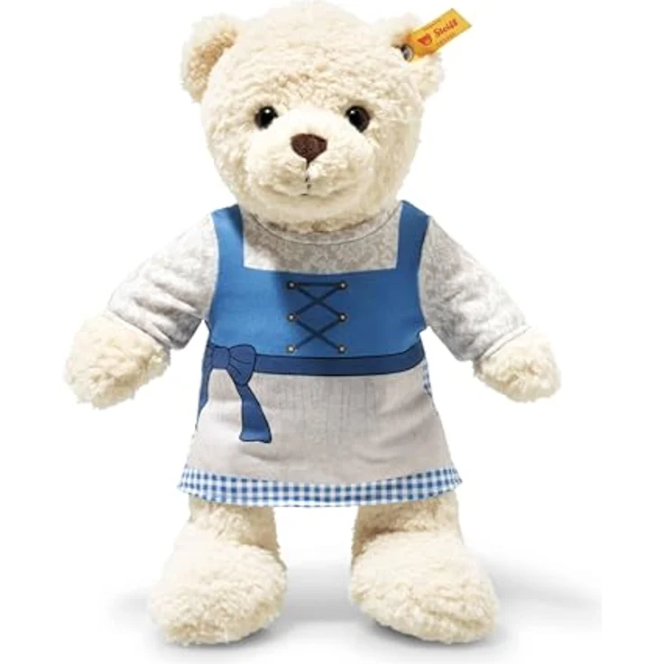 Steiff Mila Teddybär im Dirndl, 30 cm, Plüschtier mit Kunststoffaugen, beige, ideal zum Kuscheln und Spielen für Kinder – Bild 1