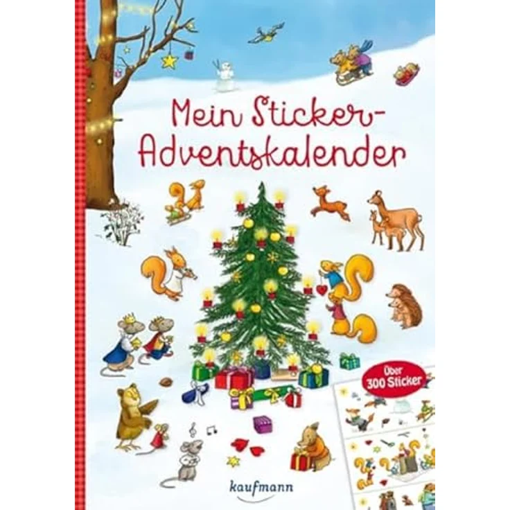 Sonstige Verlage Mein Sticker-Adventskalender, für Kinder ab 3 Jahren, über 300 Sticker und 24 Weihnachtsszenen – Bild 1