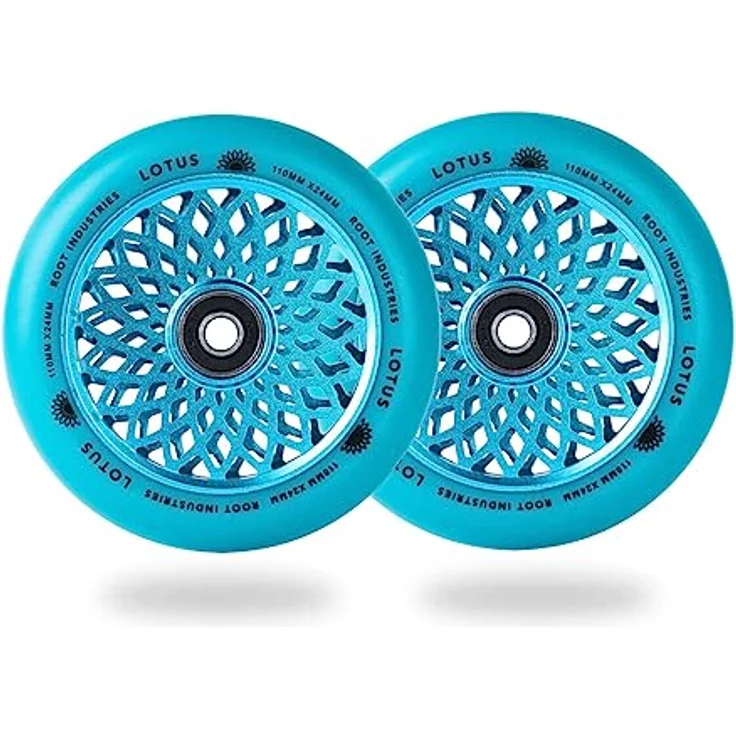 Root Industries Lotus Stuntscooter Rollen, 110mm Radiant Pink, perforierter Kern, 88A Härte, 24mm Breite – Bild 6