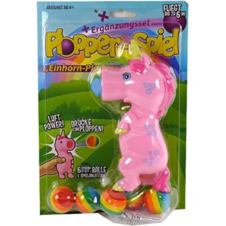 Leif - Einhorn Plopper, sortiert (rosa u. weiß) – Bild 3