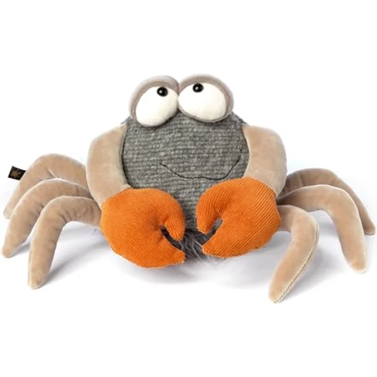 Sigikid 43213 Beasts by KUSCHELTIERE MIT PERSÖNLICHKEIT Plüschtier, grau/beige/orange/Krebs - Außergewöhnliches Qualitäts-Plüschtier für Sammler, Kinder und Erwachsene - KickKlick aus BeastsTown mit einzigartiger Geschichte – Bild 1