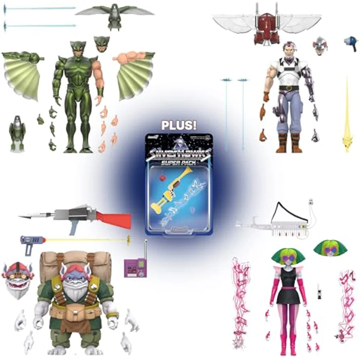 Super7 Silverhawks Ultimates Actionfigur Wave 07 Melodia (Toon), detailreich und beweglich, 235 mm Höhe – Bild 8