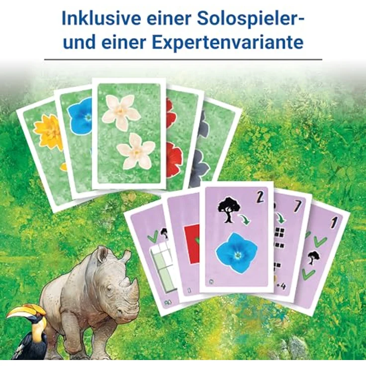 Ravensburger Hutan, Familienspiel für 1-4 Personen im indonesischen Urwald mit farbenfrohen Blumen und riesigen Bäumen – Bild 4