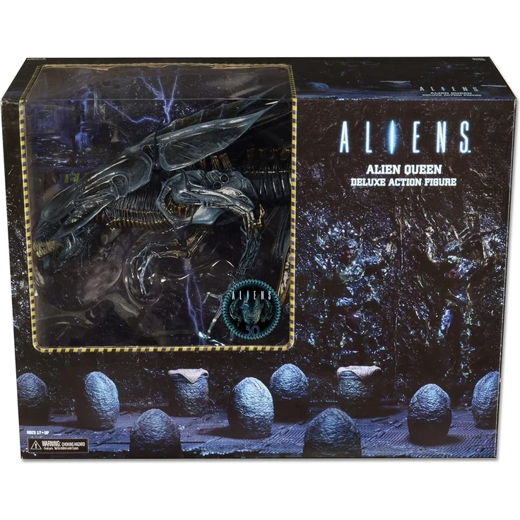 NECA Aliens Xenomorph Queen Ultra Deluxe Actionfigur, 38 cm mit stabiler Base und Austauschteilen
