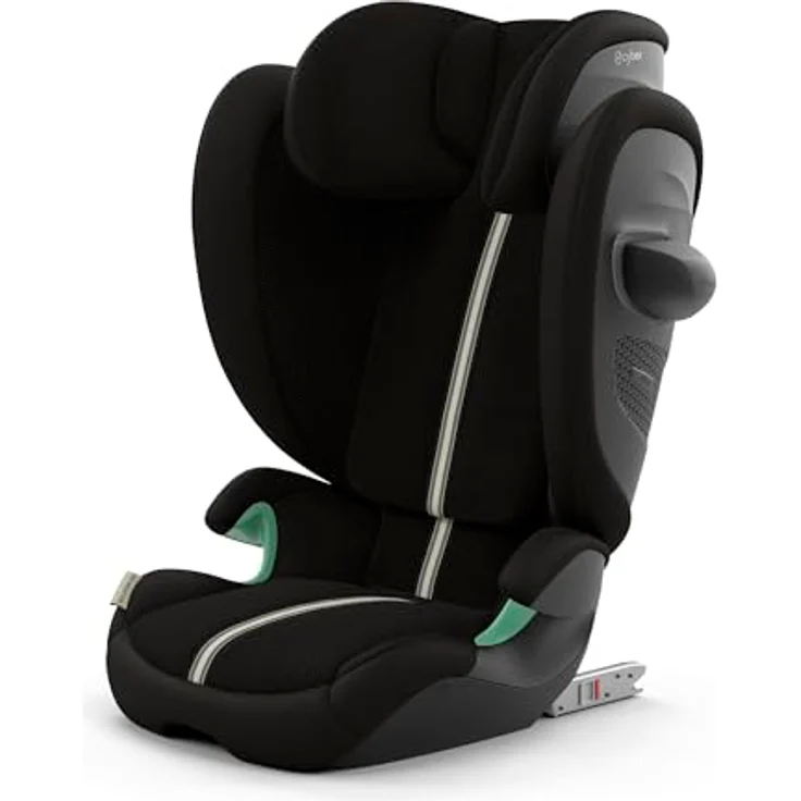 Cybex Solution G2 I-Fix Plus, Kindersitz (100-150 cm) mit optimaler Sicherheit, Moon Black – Bild 1