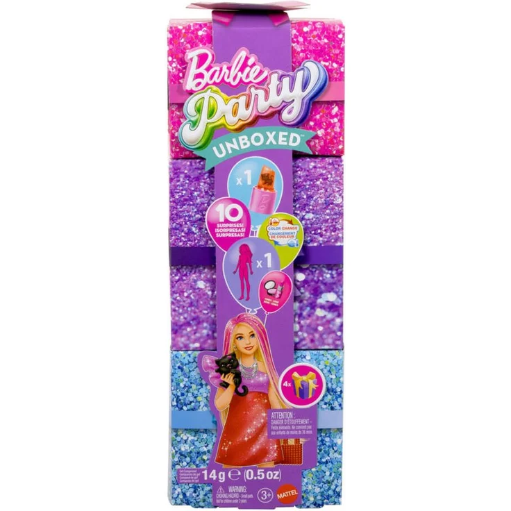 Mattel® Anziehpuppe Barbie Party Unboxed Glam Party Serie, rote Originalpuppe – Bild 1