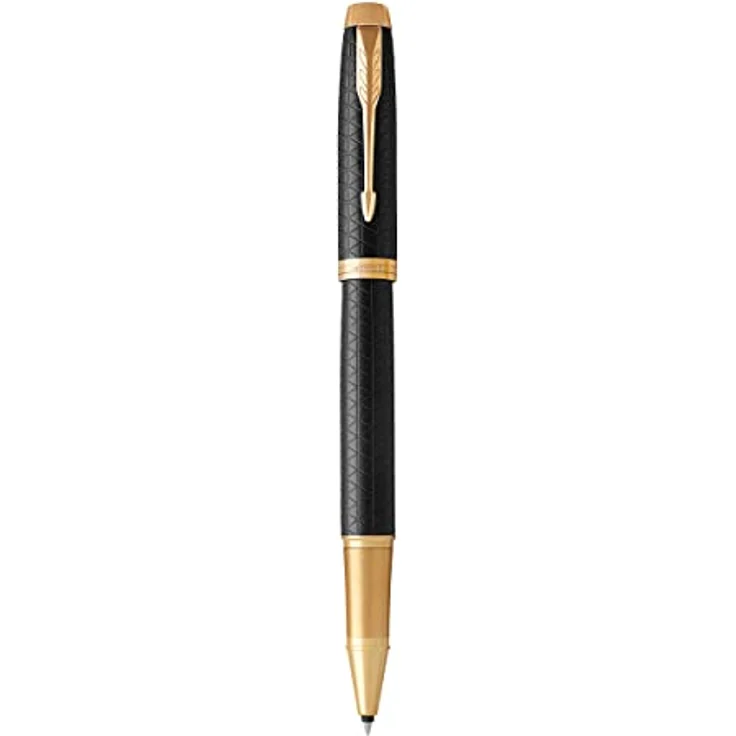 Parker Pen IM Premium, Schreibstift mit Edelstahlfeder, Schwarz/Gold – Bild 1