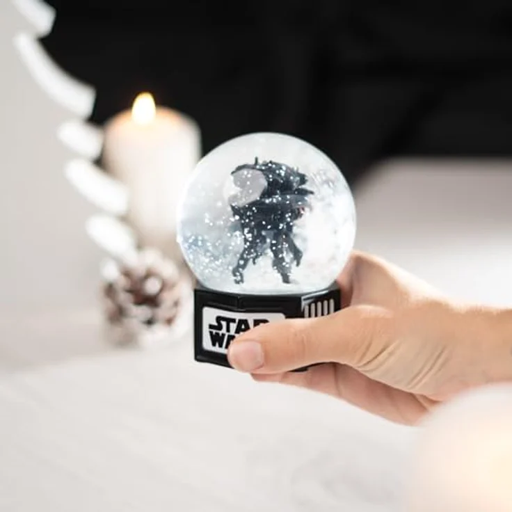 Grupo Erik Schneekugel Star Wars, nostalgisches Sammlerstück mit detailliertem Design und glitzerndem Schnee-Effekt – Bild 3