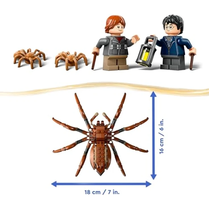 LEGO Harry Potter Aragog im Verbotenen Wald, Fantasy-Spielset mit Spinnen-Figur, Fabelwesen, 2 Minifiguren, magisches Geschenk für Jungen, Mädchen und Fans ab 7 Jahren 76434 – Bild 4