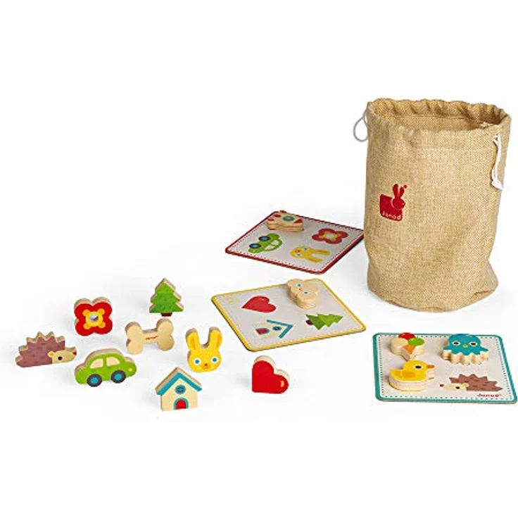 Janod J05318 Memory-Tastspiel, lehrreiches Familienspiel, für Kinder ab 3 Jahren – Bild 2
