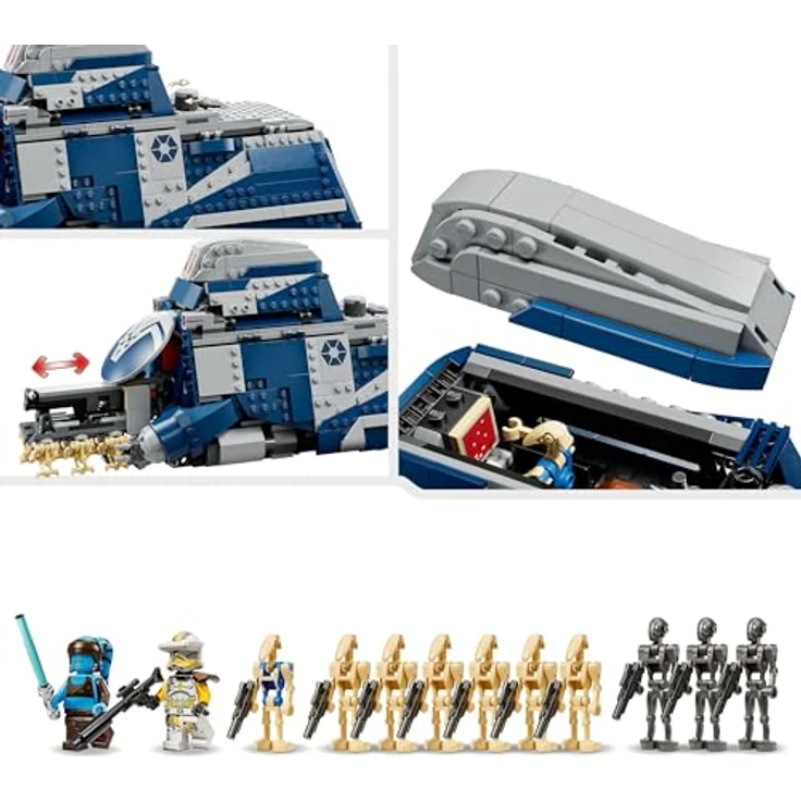 LEGO Star Wars 75435, MTT der Separatisten mit 976 Teilen, für Fans ab 9 Jahren, Maße 29x13x15 cm, Farbgestaltung Felucia – Bild 5