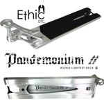 Ethic DTC Pandemonium V2 BOXED Stunt-Scooter Deck gebürstet Silber - Ultimative Leichtigkeit und Stabilität
