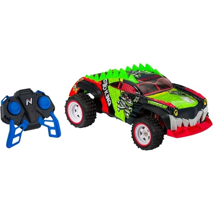 Nikko RC 10371 Dino Truck Ferngesteuertes RC Auto, Offroad Fahrzeug, LiFePo4-Akku, Bis 14 km/h, fährt auf Wasser, Schlamm und Schnee, Grün – Bild 3