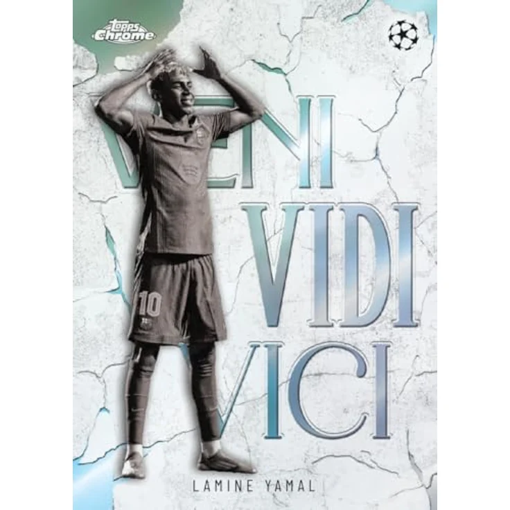 Topps 2025/26 Chrome UEFA Club Competitions Value Box, Sammelkarten mit glänzenden Designs und Chance auf Autogramme – Bild 8