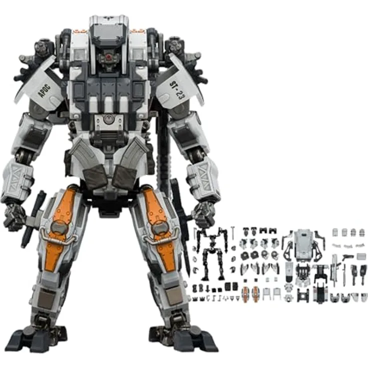 JOYTOY Dark Source Actionfigur APOC Series DragonFang Assault Mech, 17 cm, vollständig beweglich mit austauschbaren Händen und Waffenzubehör