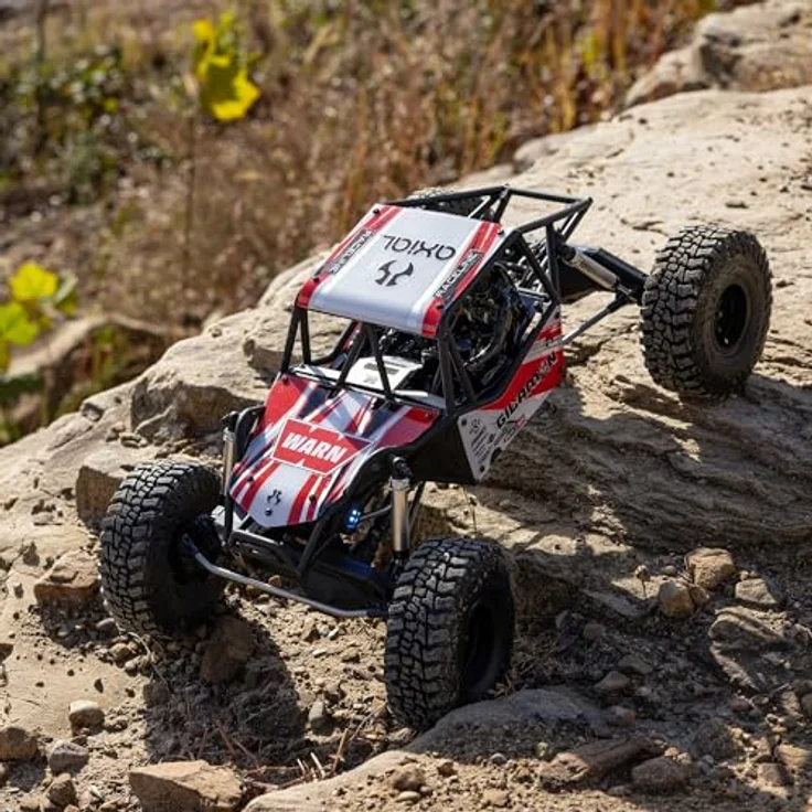 Axial AXP8 Gilamon 2.2 4x4 RTR Trail Buggy Rock Crawler, Bürstenmotor, ASD, LED-Beleuchtung, rot – Bild 5