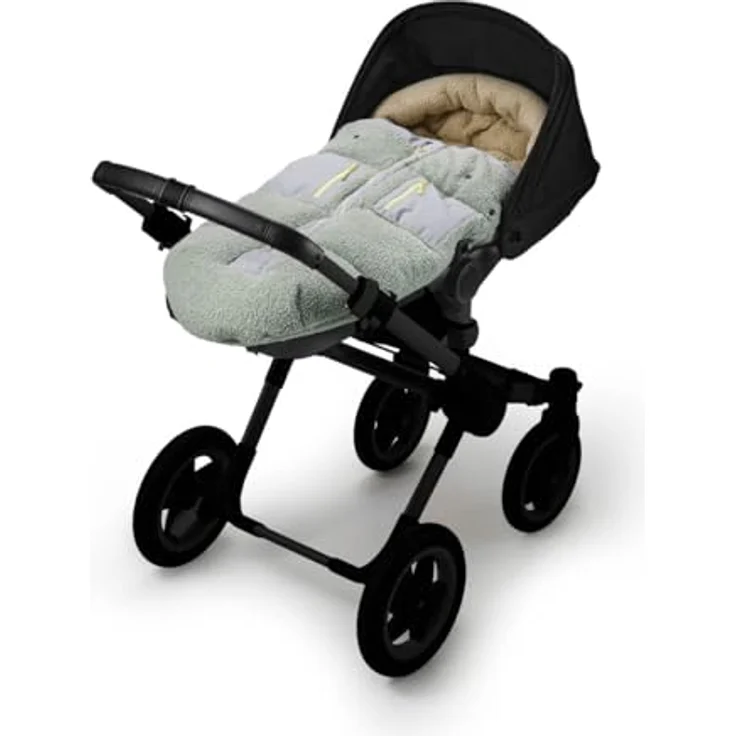 Elodie Details Universelle Fußsack für Kinderwagen - Utility Green, Recyceltes Polyester, Wasserabweisend, Universelle Passform – Bild 5