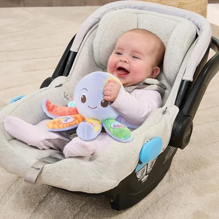 Vtech® Plüschfigur Vtech Baby Babys Plüsch-Oktopus, mit Licht und Sound, interaktiver Meeresbewohner, bunte Tentakel, 3 Spielmodi – Bild 2