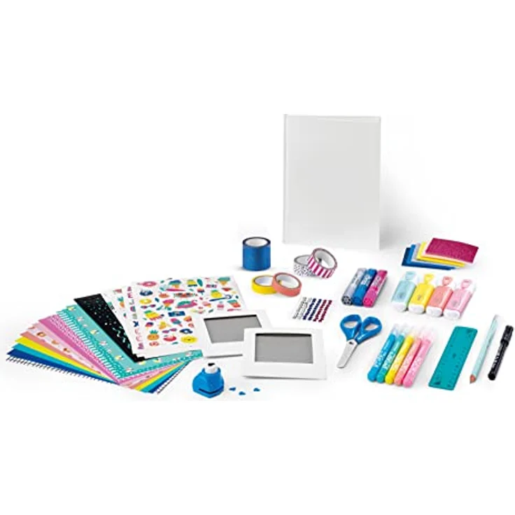 Maped CREATIV Scrapbooking-Set, Komplett-Set mit Notizbuch, 2 Fotorahmen, über 50 Zubehörteilen, bunt – Bild 3