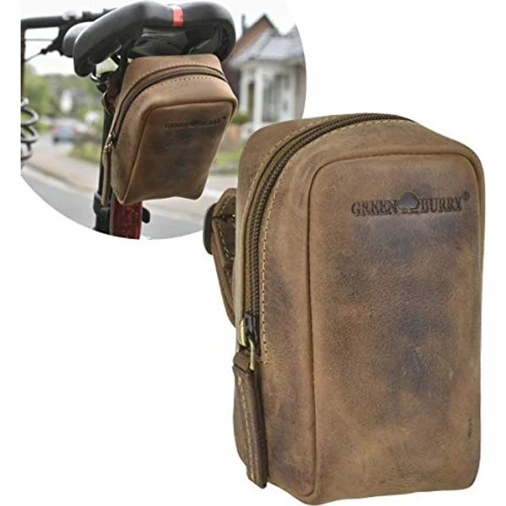 Greenburry Vintage Fahrradtasche S Leder 8 cm – Bild 2
