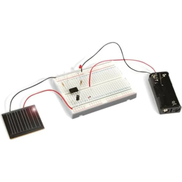 Whadda Solarenergie-Experimentset, Lernbausatz zur Erzeugung von Solarstrom und Bau elektronischer Schaltungen