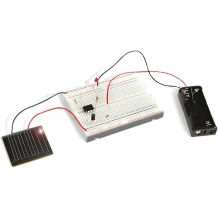 Whadda Solarenergie-Experimentset, Lernbausatz zur Erzeugung von Solarstrom und Bau elektronischer Schaltungen – Bild 1