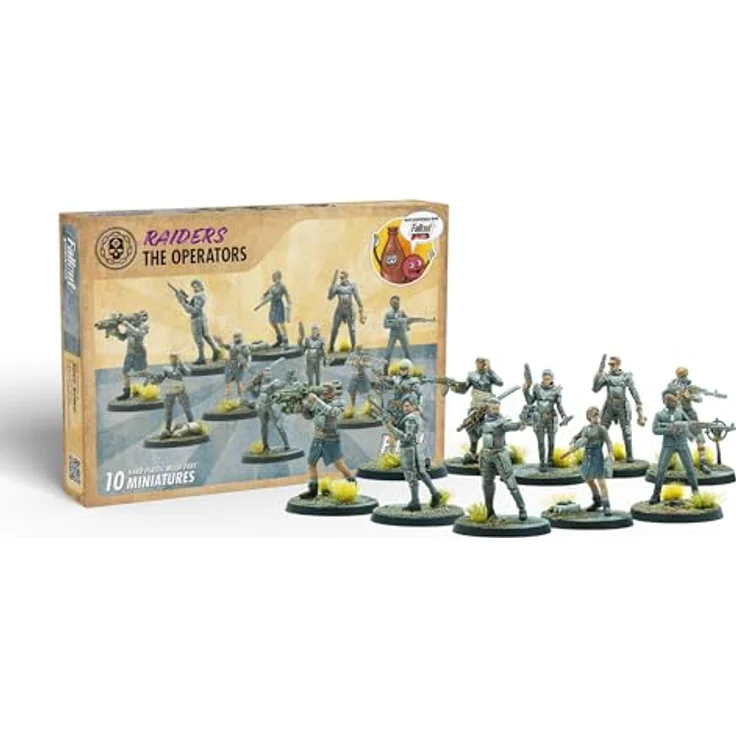 Modiphius Fallout: Miniatures - Raiders: The Operators, kompatibel mit Fallout: Wasteland Warfare und Fallout: Factions, professionell gestaltet, strategisch agierende Figuren – Bild 4