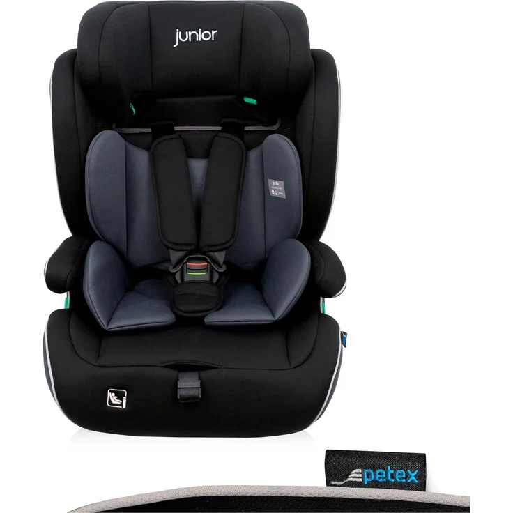 Petex Autokindersitz Supreme Plus mit Isofix, schwarz, ab 15 Monaten - 12 Jahren – Bild 1