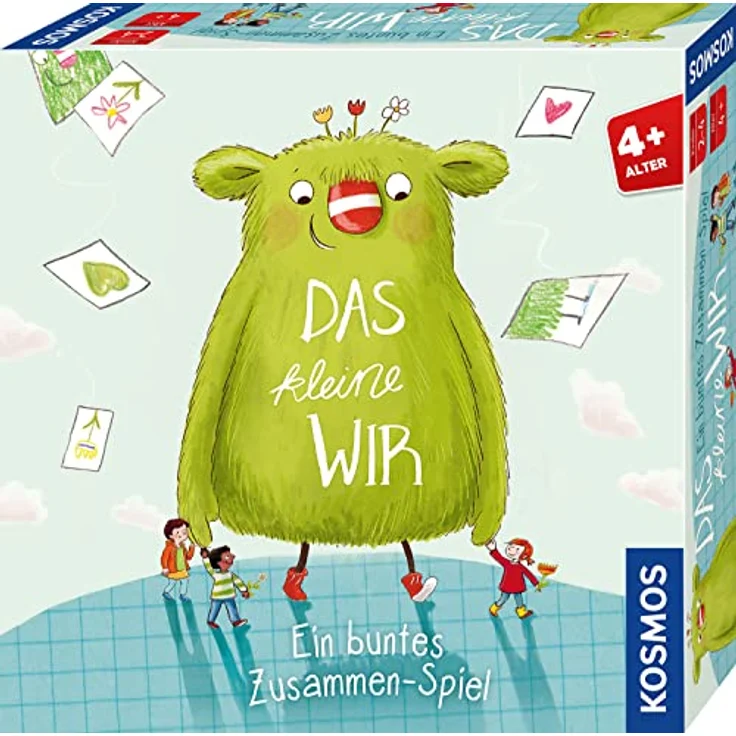 KOSMOS 683580 Das kleine Wir Spiel, Kinderspiel, für 2-4 Kinder ab 4 Jahren, Mitbringsel Geschenk zum Kindergeburtstag, gemeinsam Aufgaben lösen, Formen und Farben Finden – Bild 1