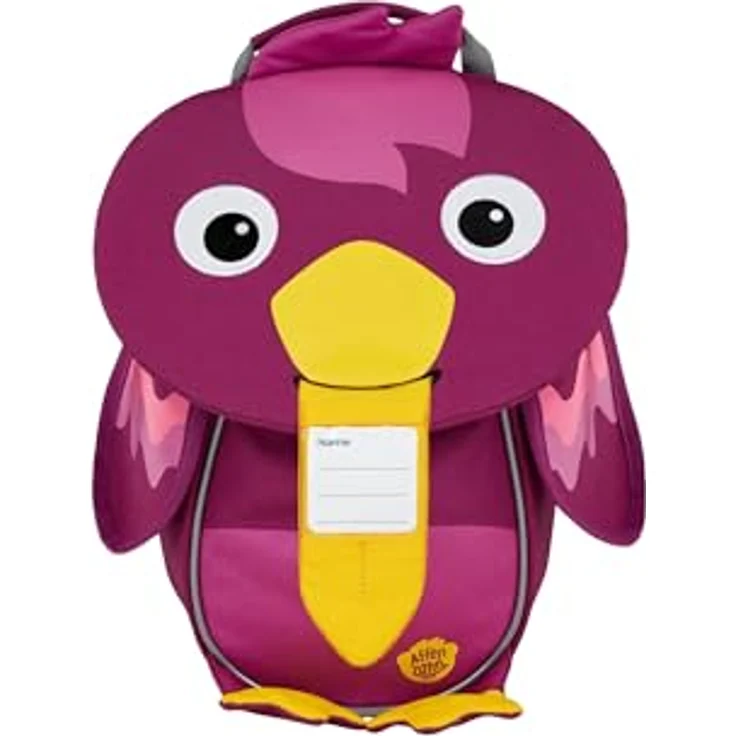 Affenzahn Kleiner Freund Kindergarten-Rucksack, ergonomisch, reflektierend, Ziehzunge mit Namensschild, Vogel, Beere – Bild 5