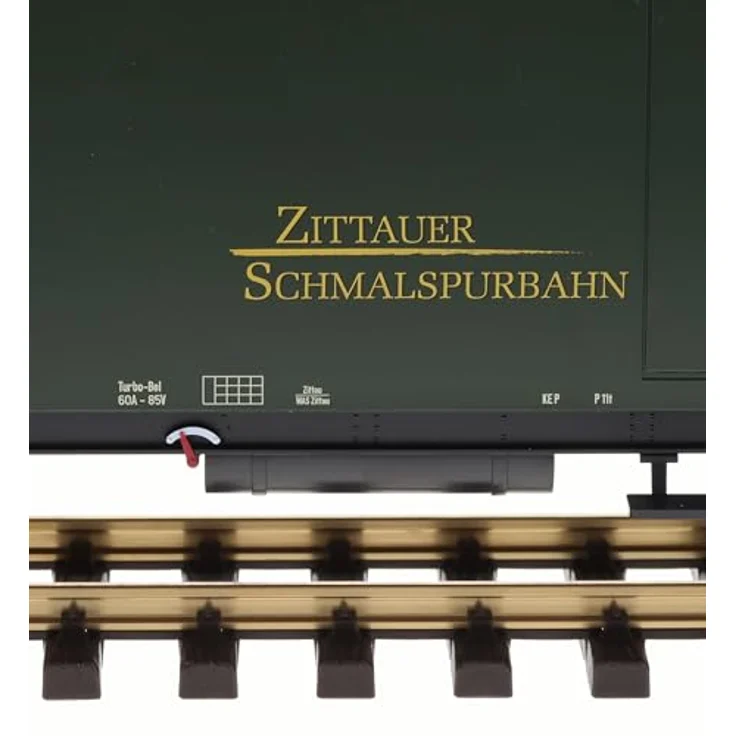 LGB 36380G Gepäckwagen der SOEG, Modelleisenbahn-Wagen mit originaltreuer Farbgebung, 57,5 cm Länge – Bild 4