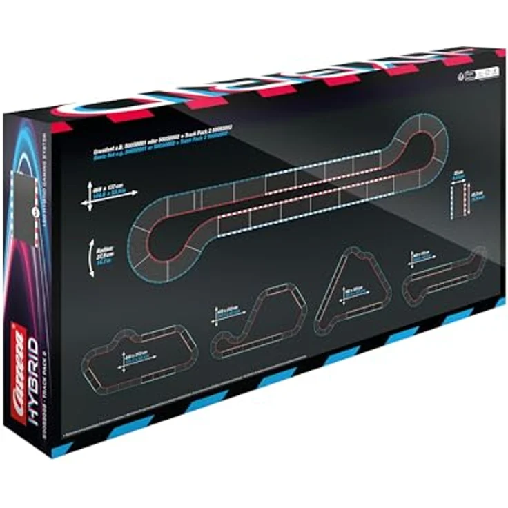 Carrera Hybrid Track Pack 2, Erweiterungsset für Carrera Rennbahnen mit robustem Zubehör und flexiblen Streckenelementen für abwechslungsreiche Rennen – Bild 4